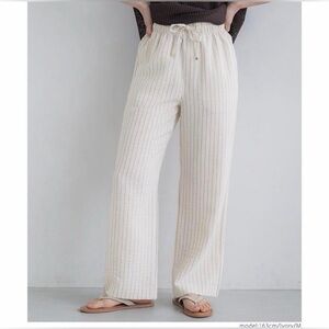 a new day Cream Striped Pants